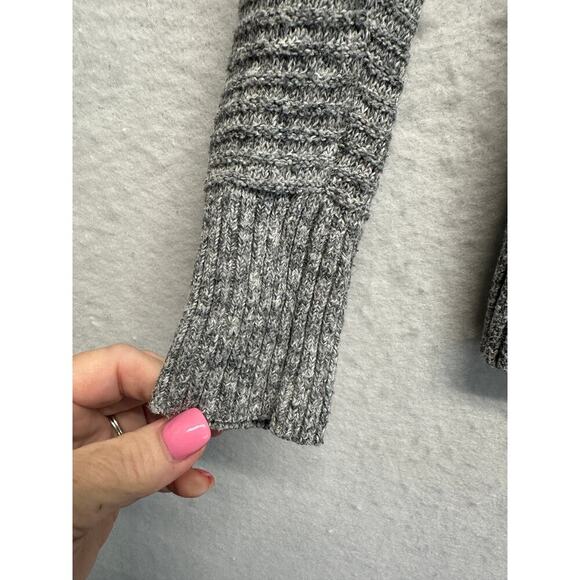 Abercrombie & Fitch Gray Ribbed Open Front Cardigan Sweater Women’s XS - Picture 3 of 10